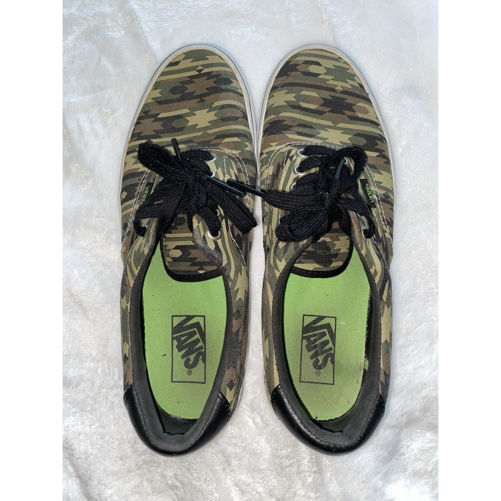 Vans Era 59 Native Camo Aztec Pattern Low Top Sneakers Size M 8.5, W 10